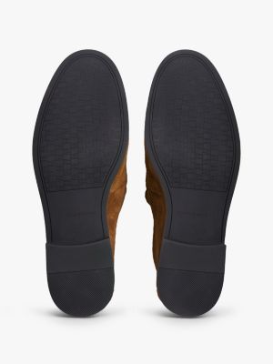 Мужские туфли Tommy Hilfiger Flexible Suede Tassel Loafer, цвет: Кокосовый — фото 5