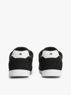 Мужские кроссовки Tommy Hilfiger Mixed-Media Low-Top Cupsole, цвет: Чёрный — фото 4
