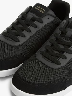 Мужские кроссовки Tommy Hilfiger Mixed-Media Low-Top Cupsole, цвет: Чёрный — фото 6
