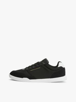 Мужские кроссовки Tommy Hilfiger Mixed-Media Low-Top Cupsole, цвет: Чёрный — фото 7