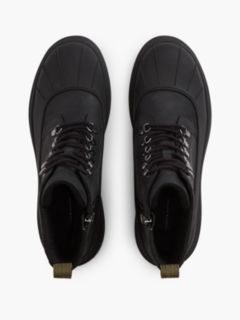 Waterproof Leather Duck Boot — Black 3