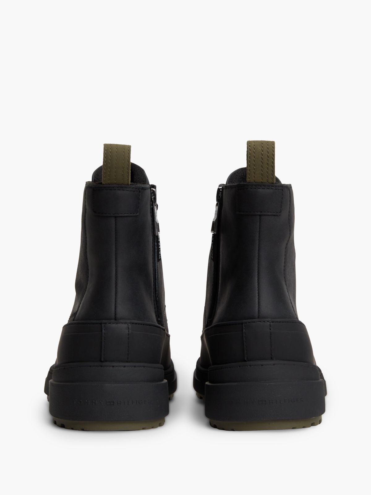 Waterproof Leather Duck Boot — Black