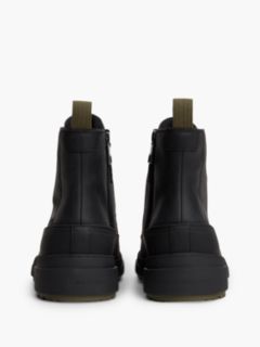 Waterproof Leather Duck Boot — Black 4