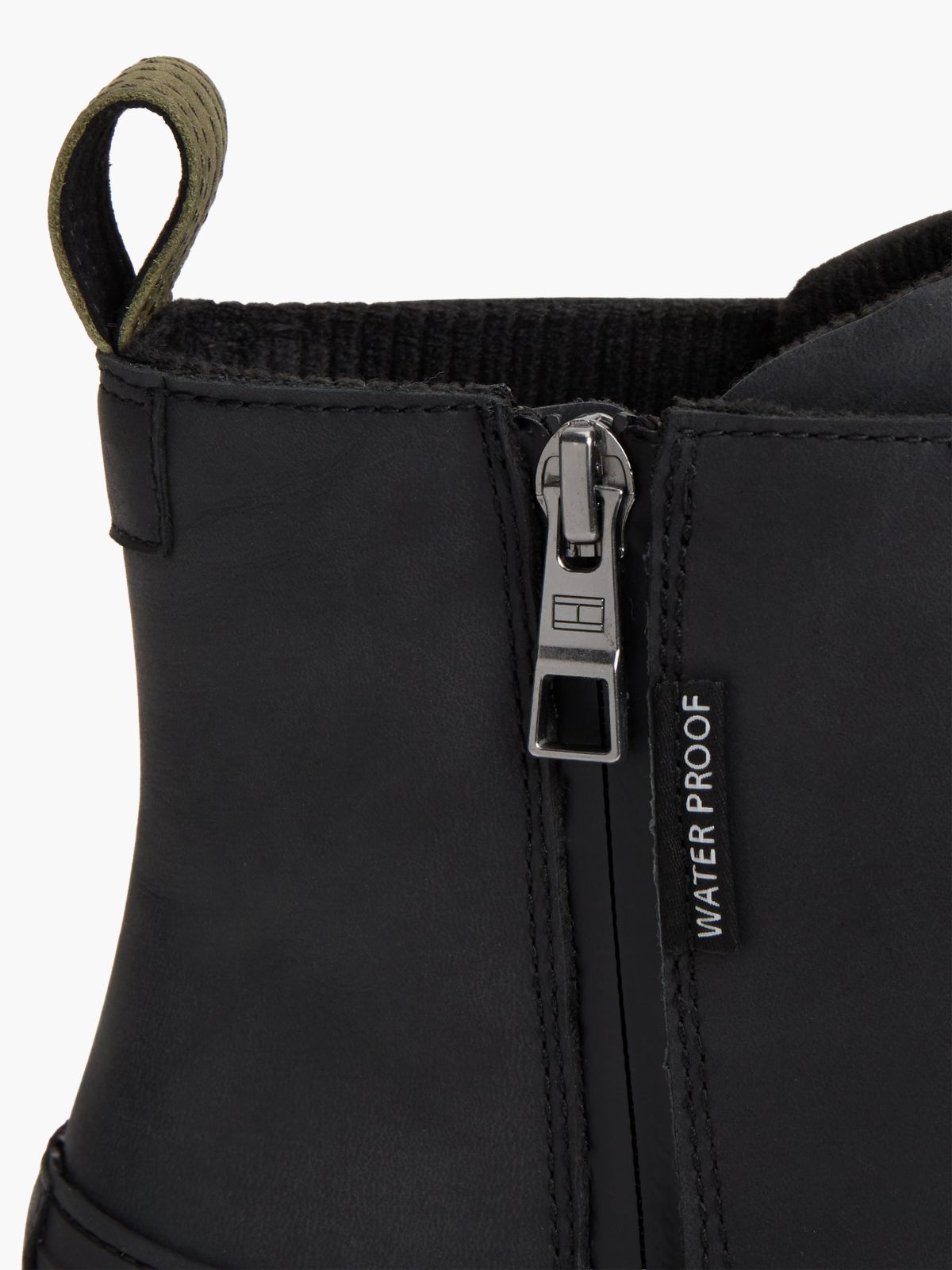 Waterproof Leather Duck Boot — Black
