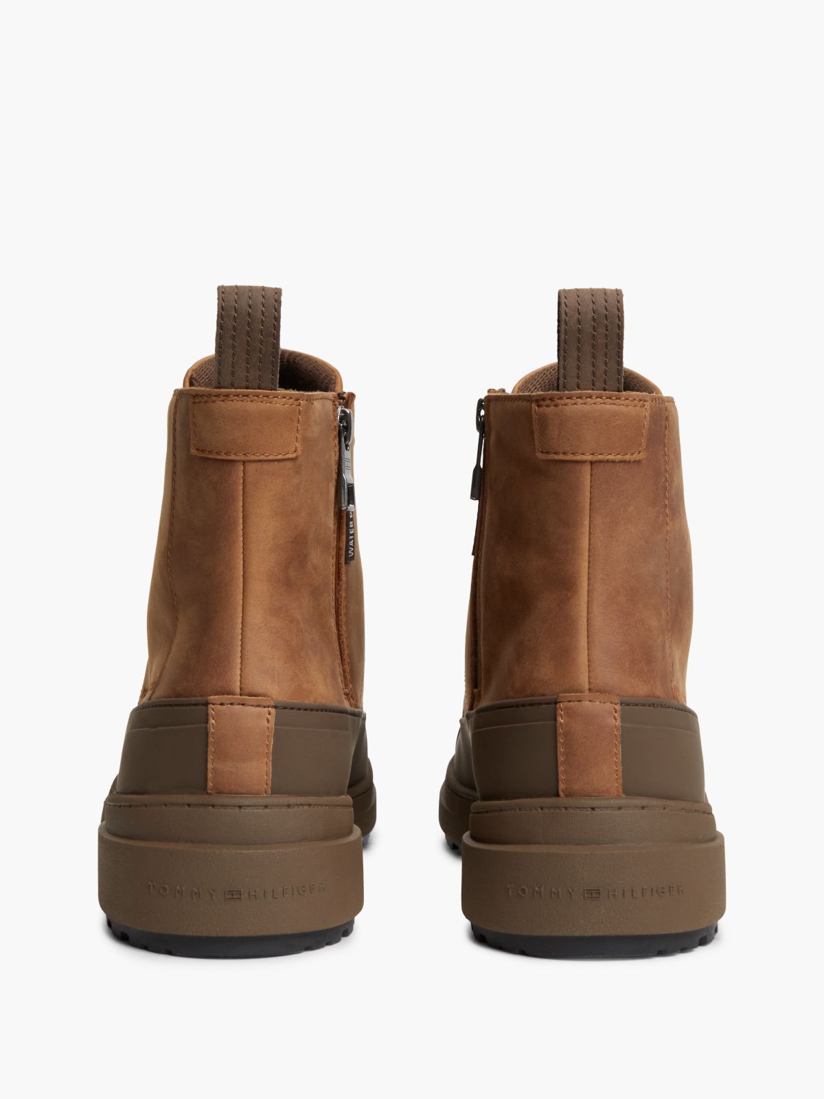 Waterproof Leather Duck Boot — Winter Cognac