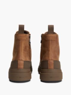 Waterproof Leather Duck Boot — Winter Cognac 4