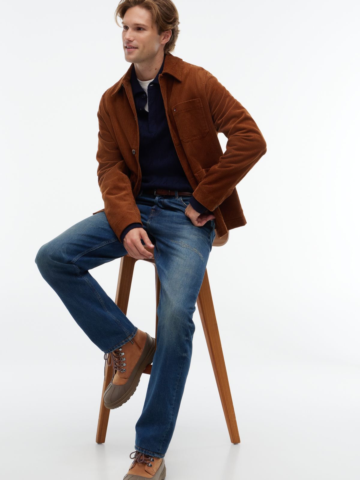 Waterproof Leather Duck Boot — Winter Cognac