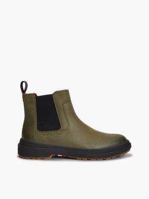 Leather Chelsea Boot, Platinum Olive