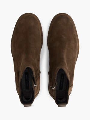 Мужские ботинки Tommy Hilfiger Suede Chelsea Boot, цвет: Какао — фото 3