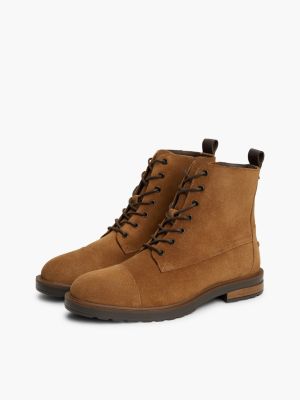 Мужские ботинки Tommy Hilfiger Suede Lace-Up Boot, цвет: Кокосовый — фото 2