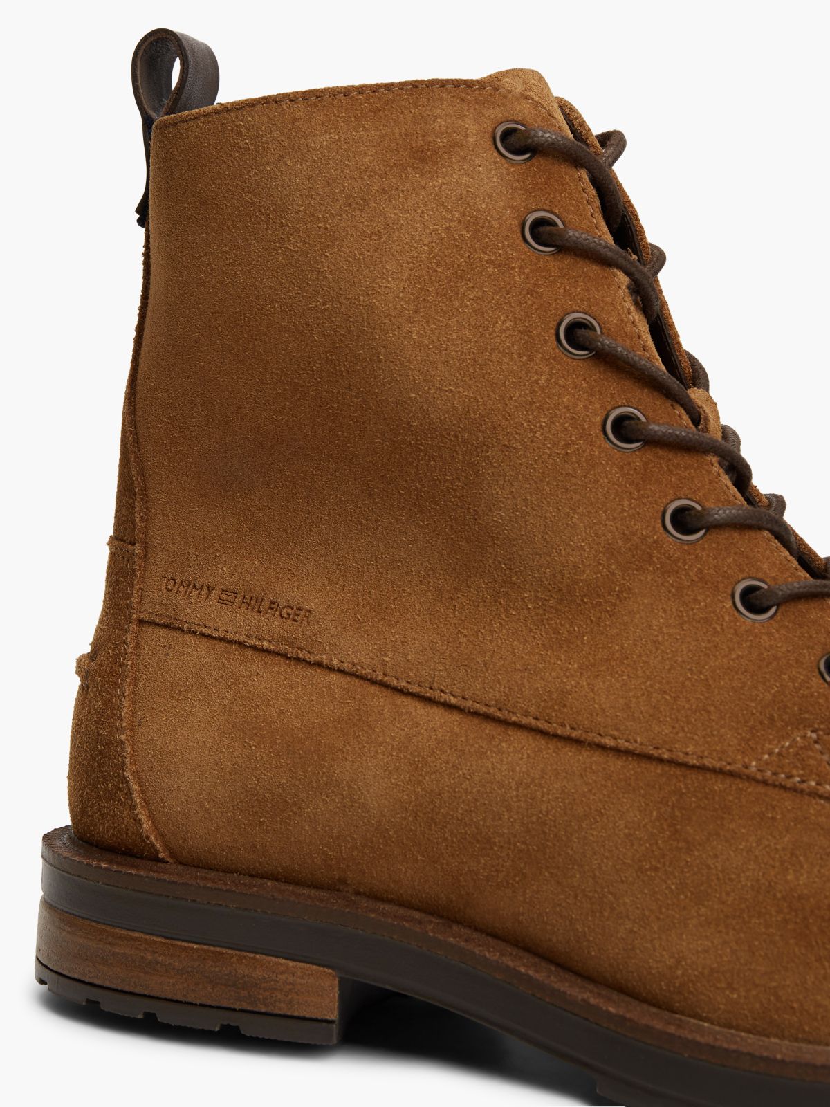 Suede Lace-Up Boot — Coconut Grove