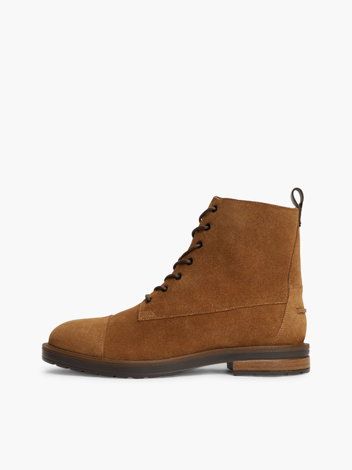 Suede Lace-Up Boot — Coconut Grove