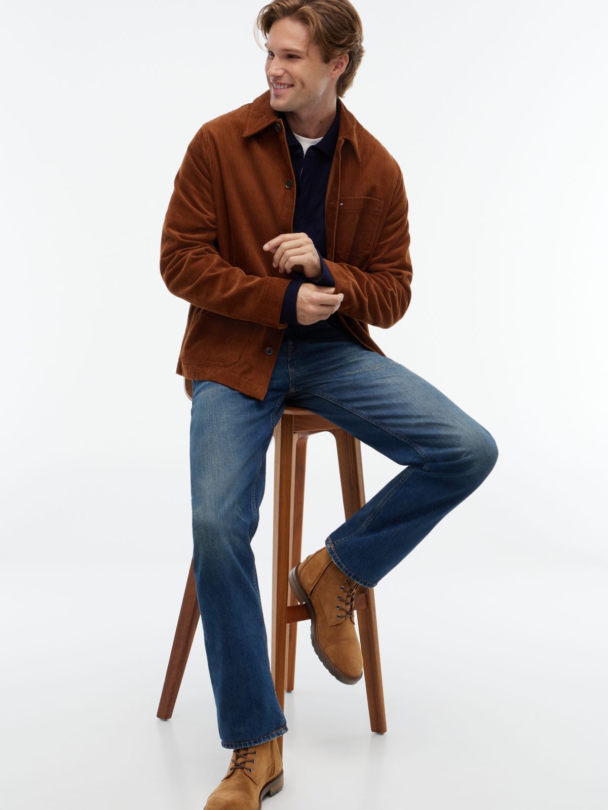 Suede Lace-Up Boot — Coconut Grove