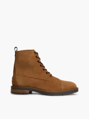 Suede Lace-Up Boot, Coconut Grove