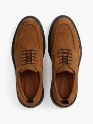 Мужские туфли Tommy Hilfiger Suede Derby, цвет: Кокосовый — фото 3