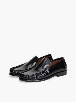 Мужские туфли Tommy Hilfiger Shiny Leather Loafer, цвет: Чёрный — фото 2