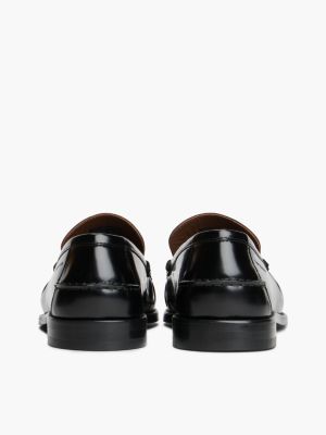 Мужские туфли Tommy Hilfiger Shiny Leather Loafer, цвет: Чёрный — фото 4