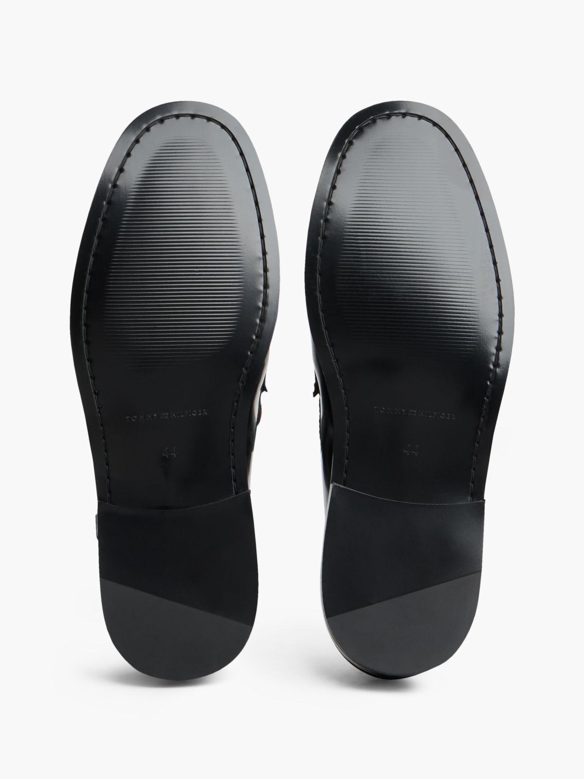 Shiny Leather Loafer — Black