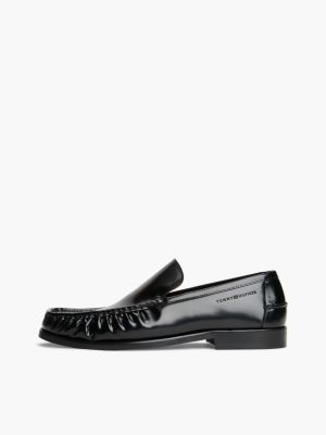 Мужские туфли Tommy Hilfiger Shiny Leather Loafer, цвет: Чёрный — фото 7