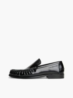 Shiny Leather Loafer — Black 7