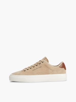Мужские кроссовки Tommy Hilfiger Mixed-Suede Court, цвет: Horseradish — фото 7