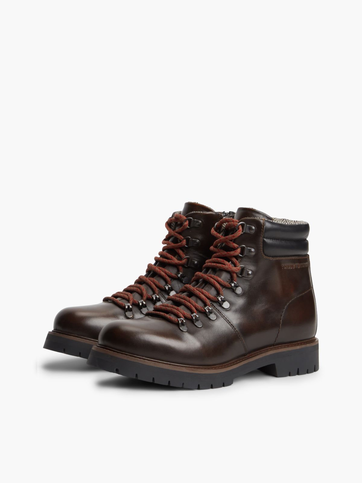 Waterproof Leather Lace-Up Boot — Brushed Brown