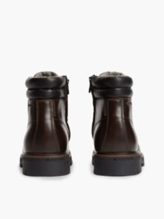 Waterproof Leather Lace-Up Boot — Brushed Brown 4