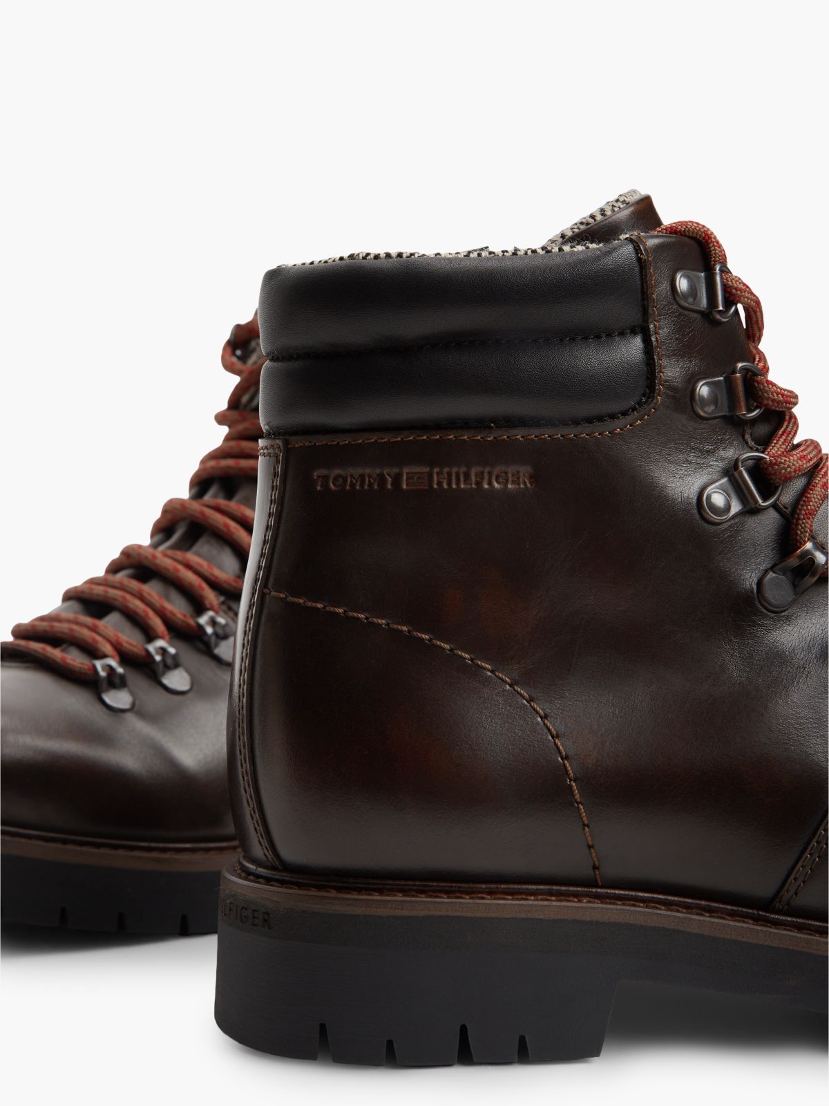 Waterproof Leather Lace-Up Boot — Brushed Brown