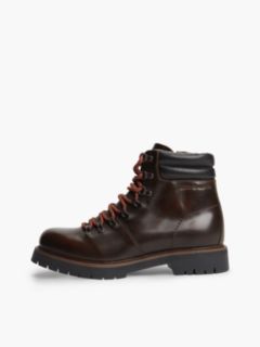 Waterproof Leather Lace-Up Boot — Brushed Brown 7