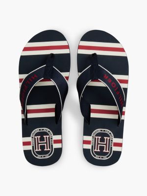 Мужские сандалии Tommy Hilfiger Hilfiger Logo Flip-Flop, цвет: Тёмно-синий — фото 3