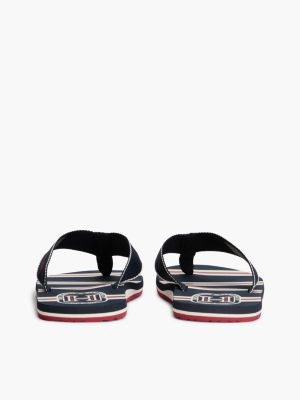 Мужские сандалии Tommy Hilfiger Hilfiger Logo Flip-Flop, цвет: Тёмно-синий — фото 4