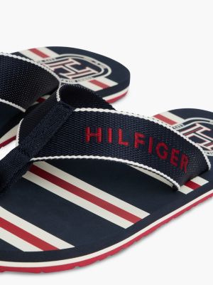 Мужские сандалии Tommy Hilfiger Hilfiger Logo Flip-Flop, цвет: Тёмно-синий — фото 6