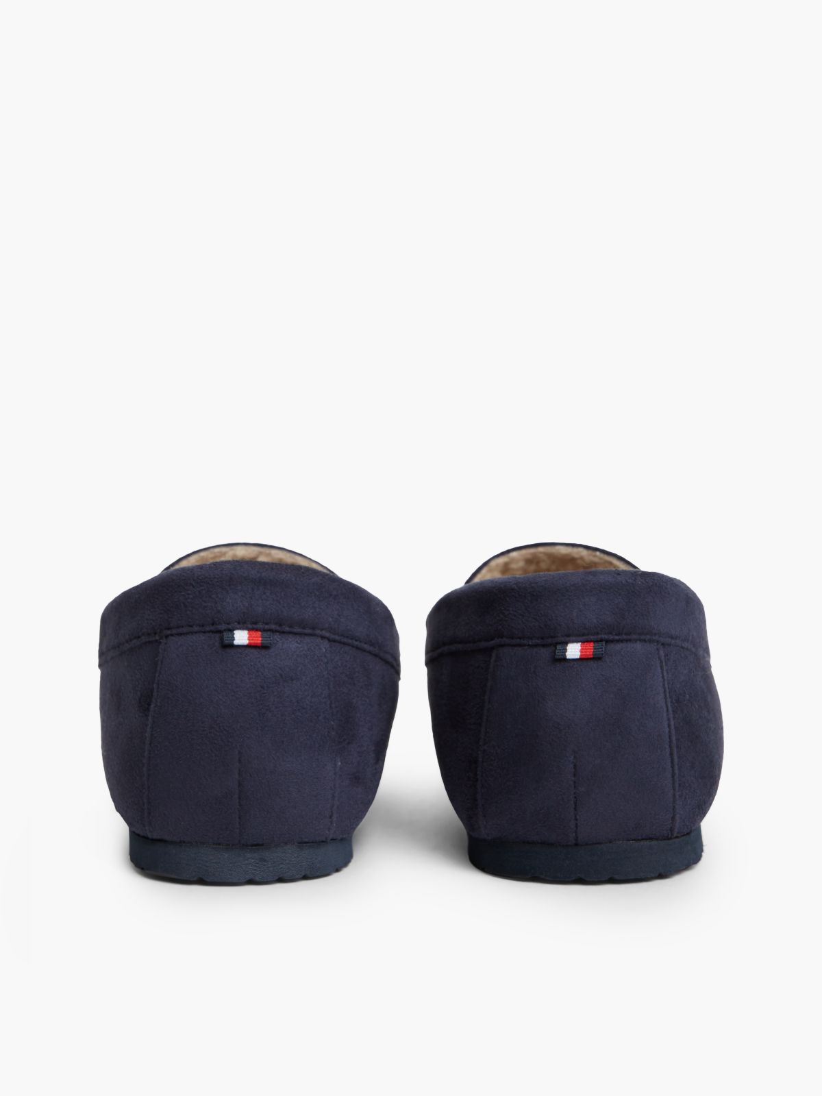 Fleece-Lined Loafer Slipper — Navy Blue