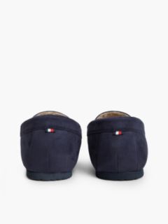 Fleece-Lined Loafer Slipper — Navy Blue 4