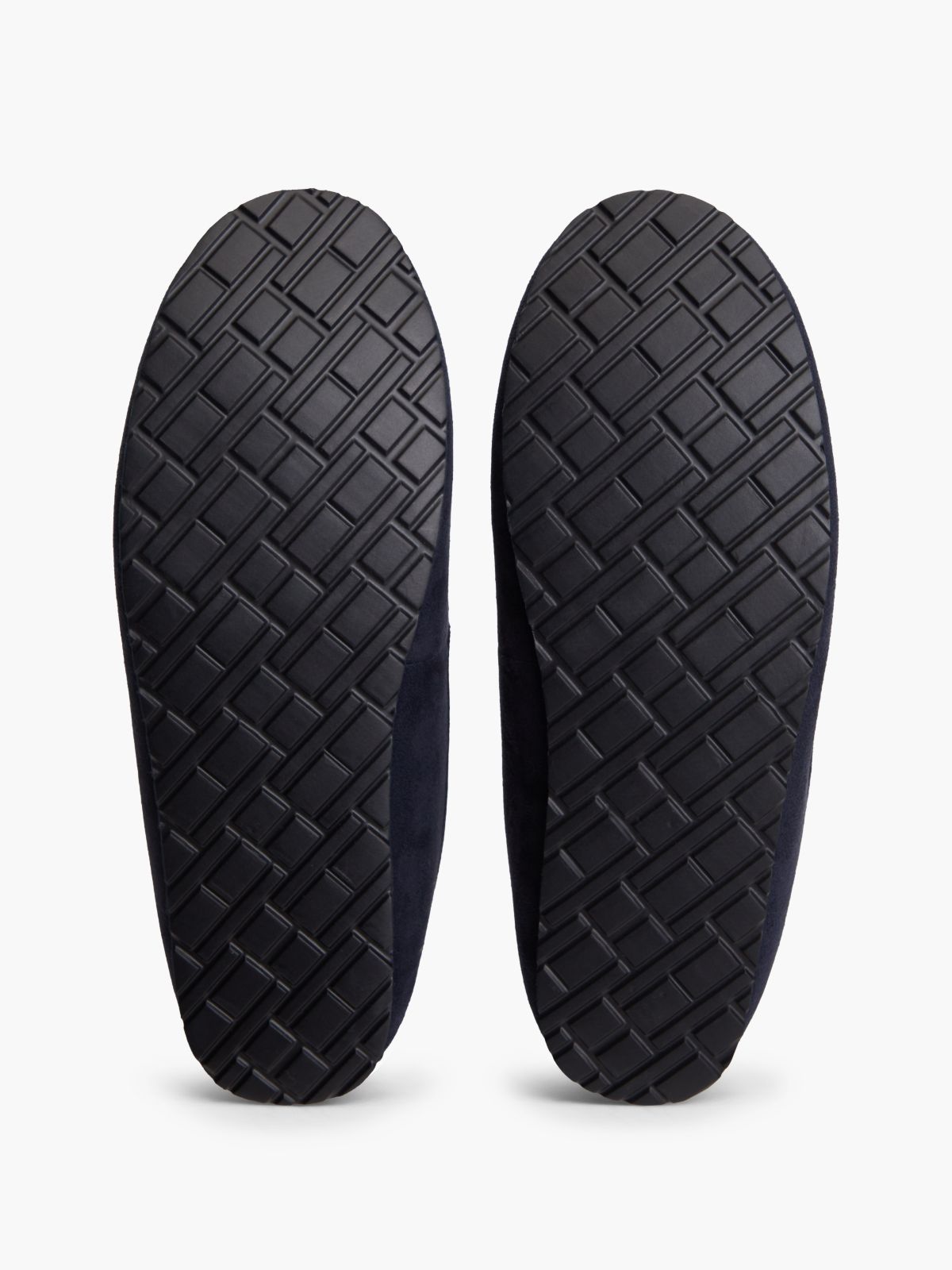Fleece-Lined Loafer Slipper — Navy Blue