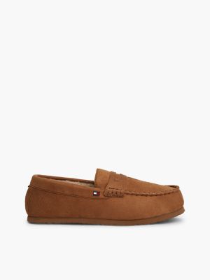 Fleece-Lined Loafer Slipper, Coconut Grove