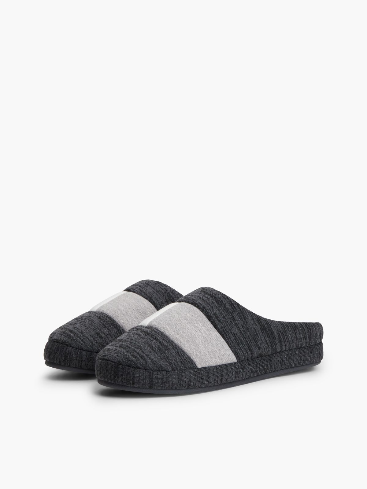 Flag Colorblock Slipper — Dark Ash