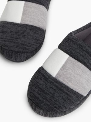 Мужские тапочки Tommy Hilfiger Flag Colorblock Slipper, цвет: Тёмный пепельный — фото 6