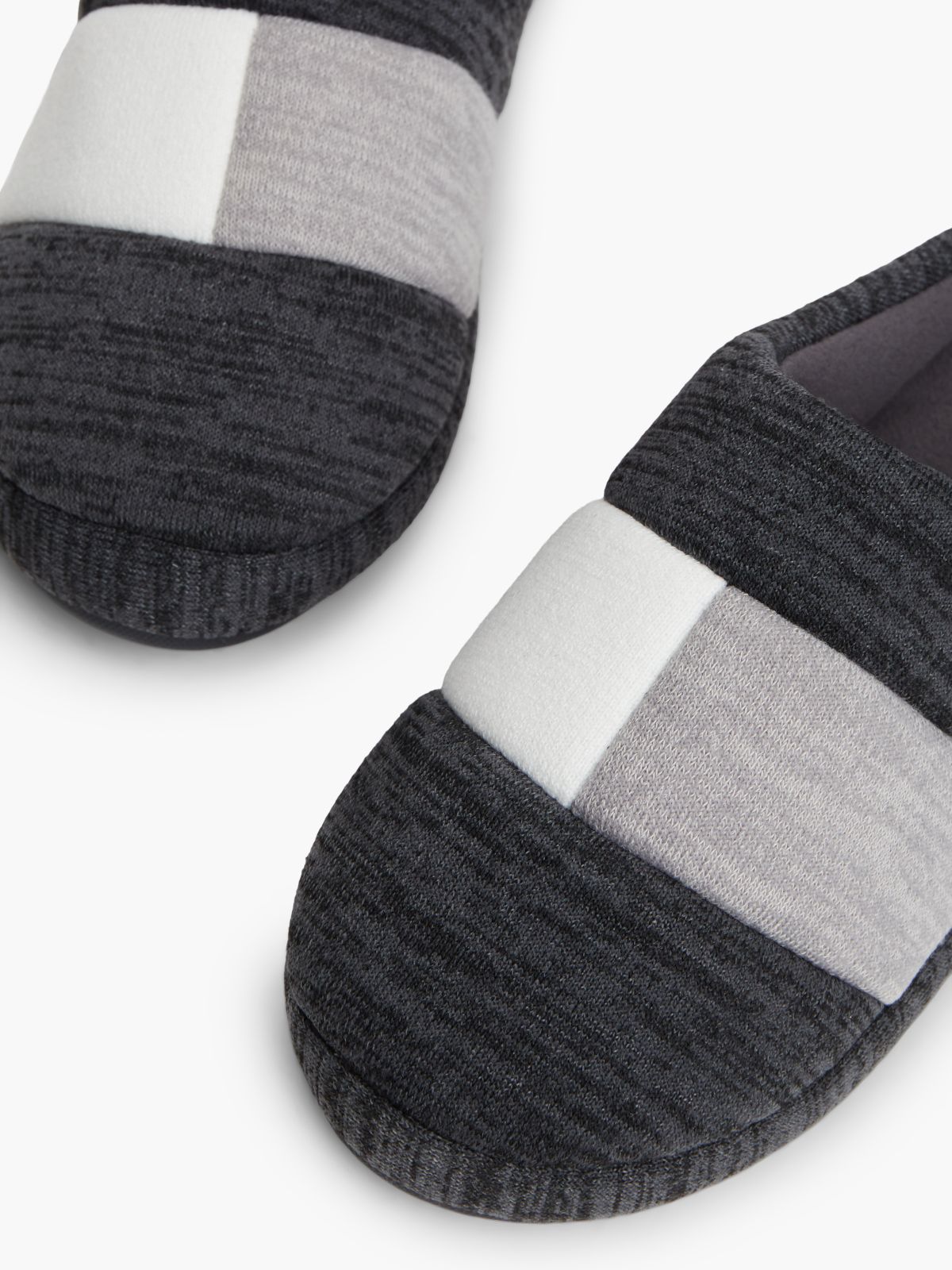 Flag Colorblock Slipper — Dark Ash