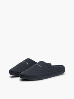 Tommy Logo Felt Slipper — Navy Blue 2