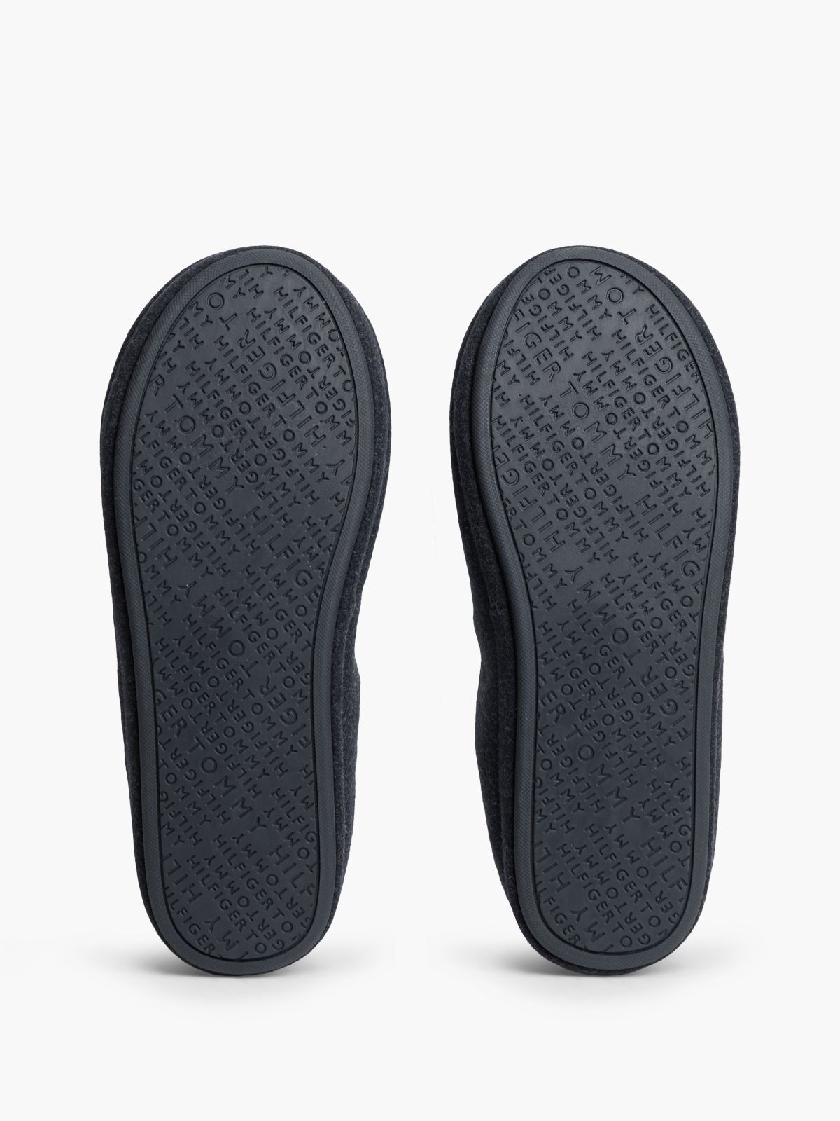 Tommy Logo Felt Slipper — Navy Blue