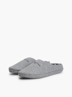 Tommy Logo Felt Slipper — Universal Grey 2