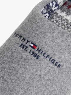 Tommy Logo Felt Slipper — Universal Grey 6