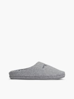 Tommy Logo Felt Slipper — Universal Grey 1