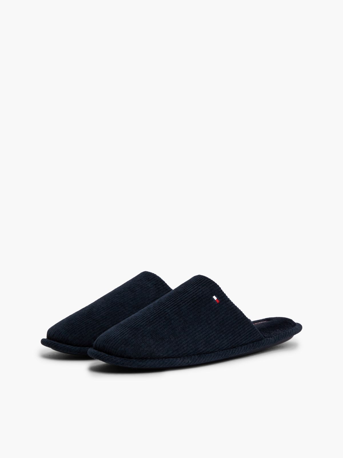 Corduroy Slipper — Navy Blue
