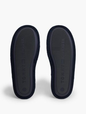 Мужские тапочки Tommy Hilfiger Corduroy Slipper, цвет: Тёмно-синий — фото 5