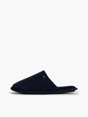 Мужские тапочки Tommy Hilfiger Corduroy Slipper, цвет: Тёмно-синий — фото 7