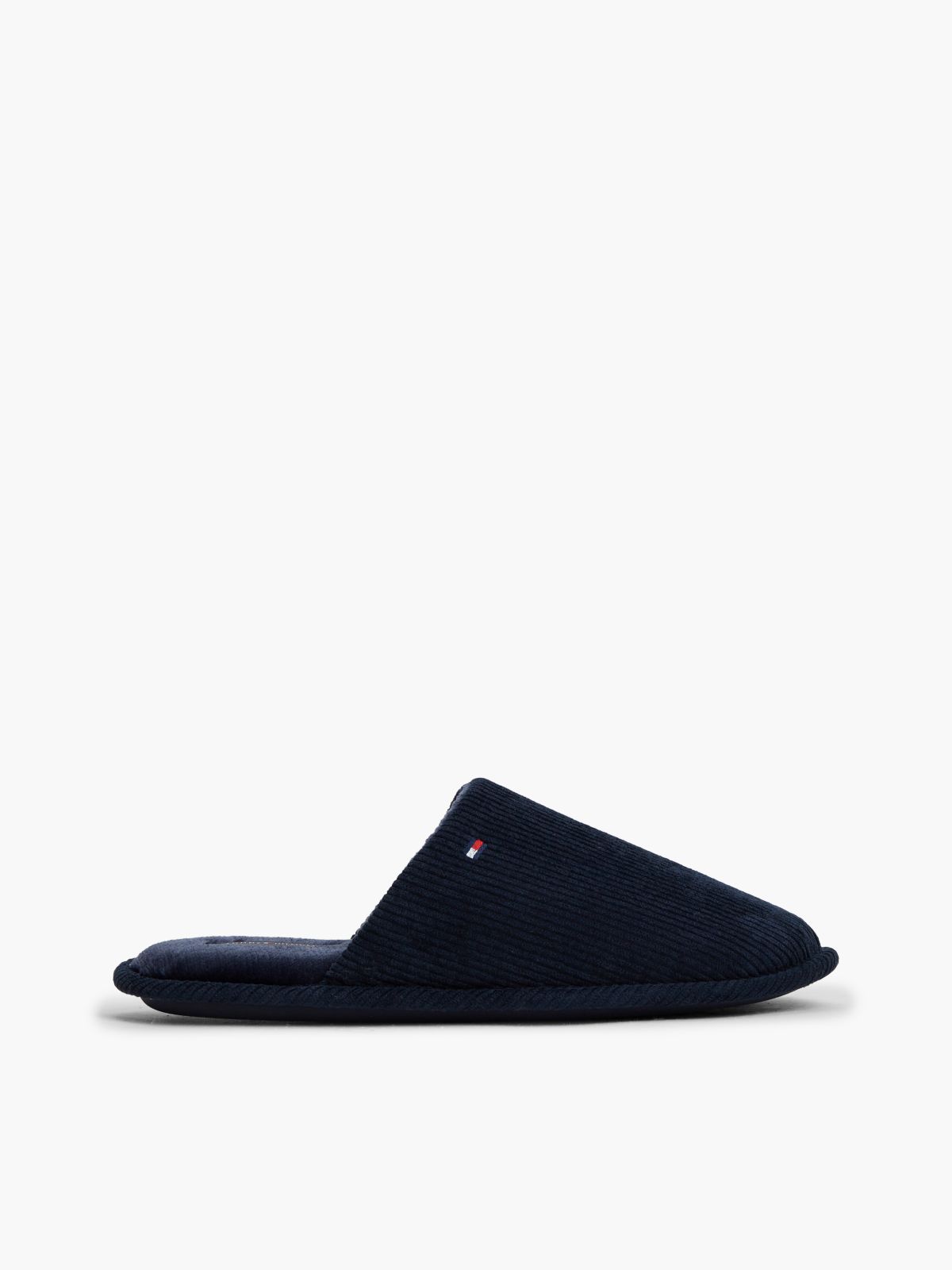 Corduroy Slipper — Navy Blue