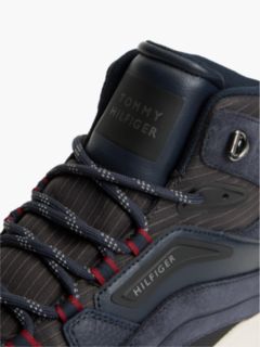 Suede Sneaker Boot — Navy Blue 6