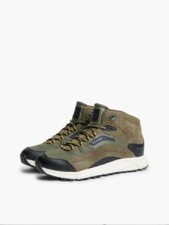 Suede Sneaker Boot — Platinum Olive 2